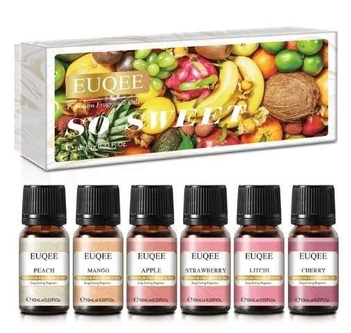 6pcs Fruit Flavored Essence Oil For Candle Making Resin Art Hub Necklaces