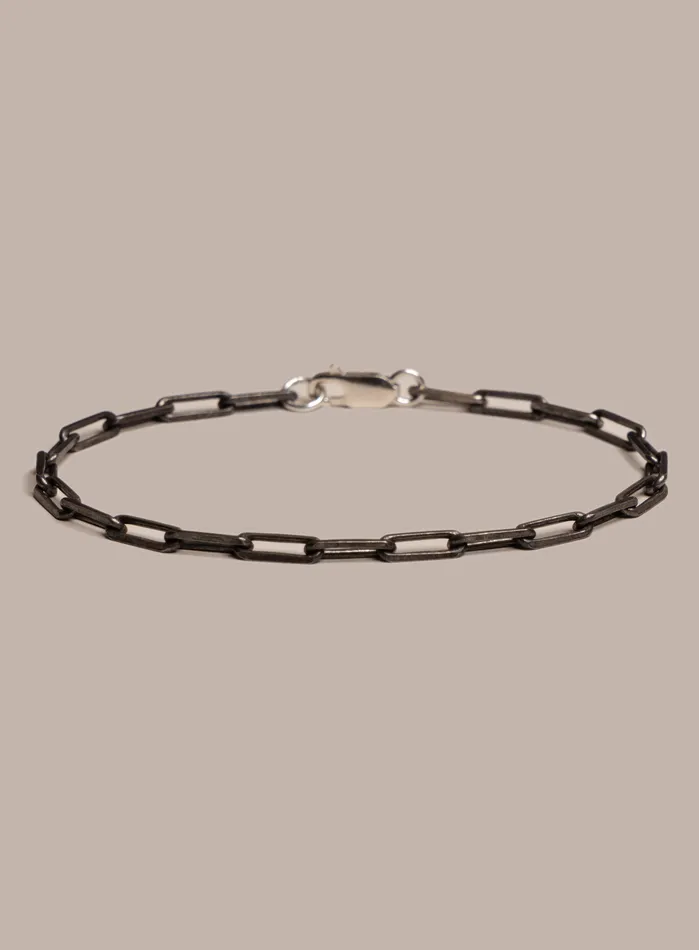 925 Oxidized Sterling Silver Elongated Cable Chain Bracelet for Men WE ARE ALL SMITH Mens Jewelry Clothing Bracelets 925 Oxidized Sterling Silver Elongated Cable Chain Bracelet for Men WE ARE ALL SMITH Mens Jewelry Clothing Bracelets
