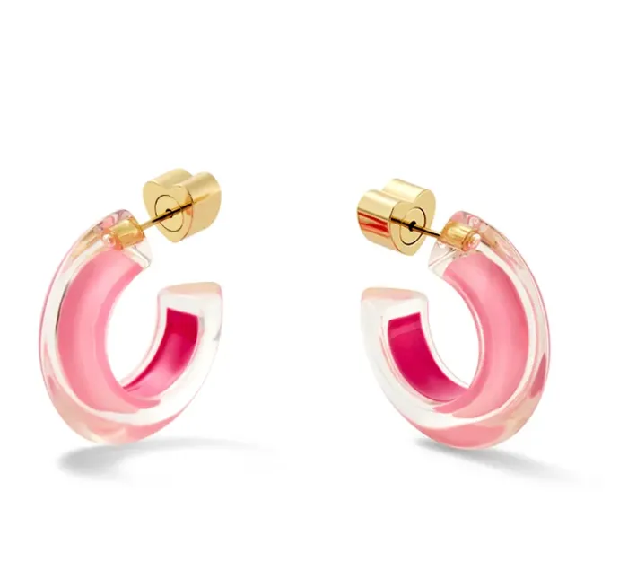 Alison Lou Jewels LUCITE JELLY HUGGIES Earrings