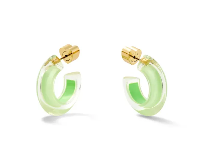 Alison Lou Jewels LUCITE JELLY HUGGIES Earrings