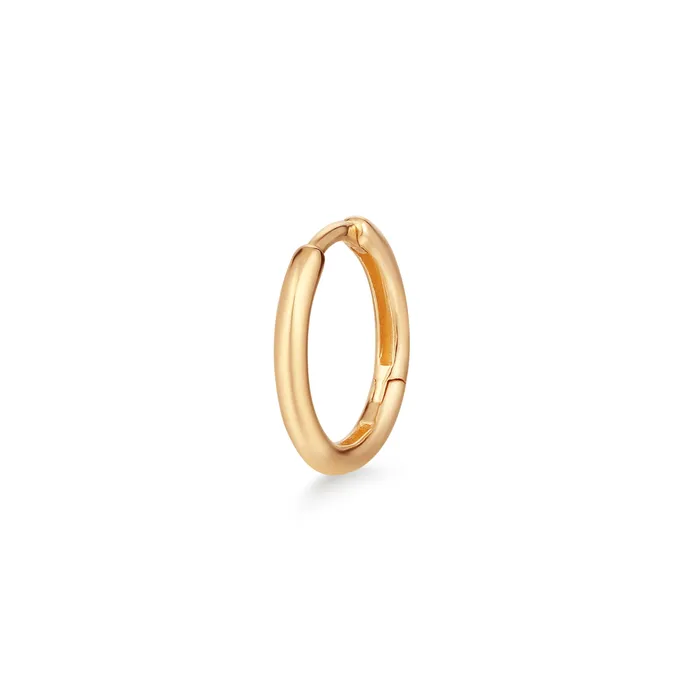 ANNA Yellow Gold Single Huggie Hoop AURELIE GI Earrings