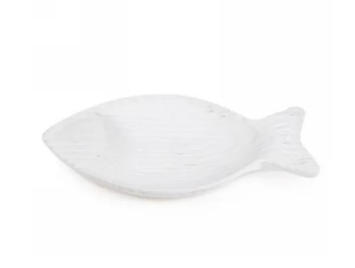 Attitudes Import Rings White Fish Platter