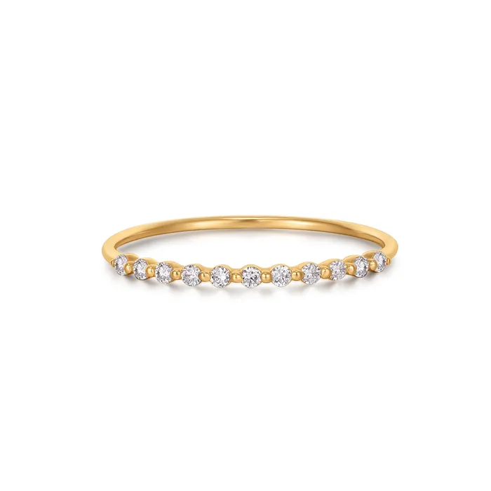 AURELIE GI Rings DELIA HalfEternity Diamond Ring