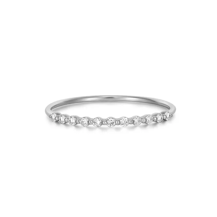 AURELIE GI Rings DELIA HalfEternity Diamond Ring