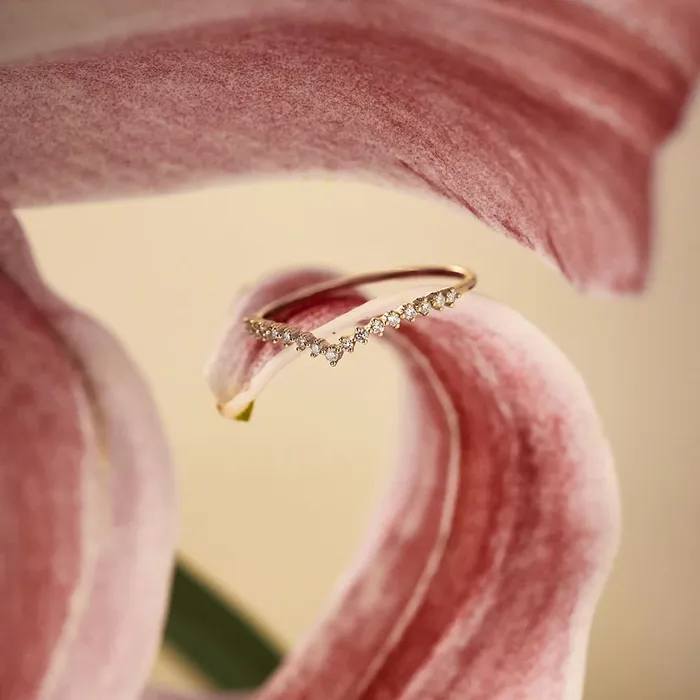 AURELIE GI Rings REVERE LabGrown Diamond Wishbone Ring
