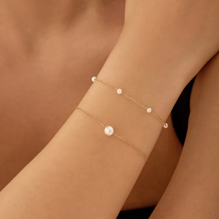 AURELIE GI SARAH Single Pearl Bracelet Bracelets