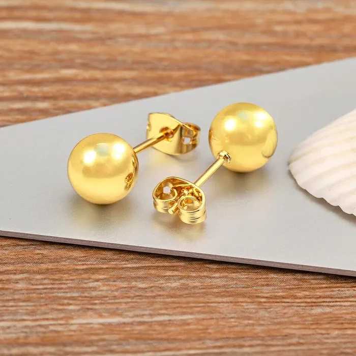 Ball Stud Earrings Get Signatured Earrings