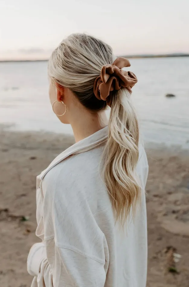 Barbays Rust Scrunchie Barbays Earrings