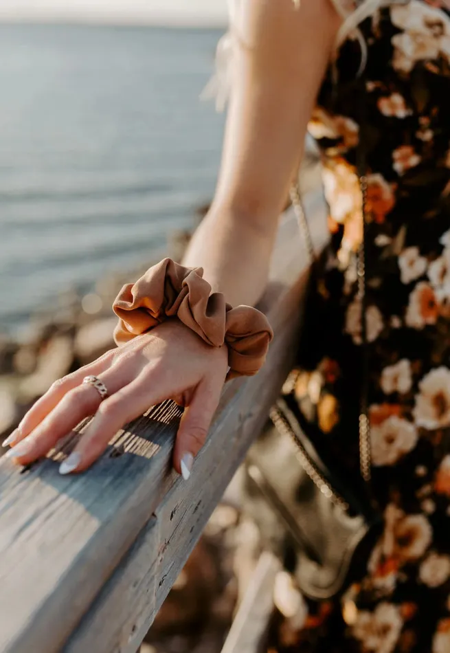 Barbays Rust Scrunchie Barbays Earrings