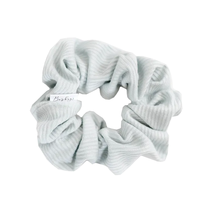 Barbays Earrings Barbays Mint Rib Knit Scrunchie