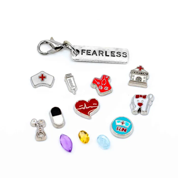 BATH0004NURSE Charm Necklaces Charm Drop Nurse Hospital Paramedics EMT