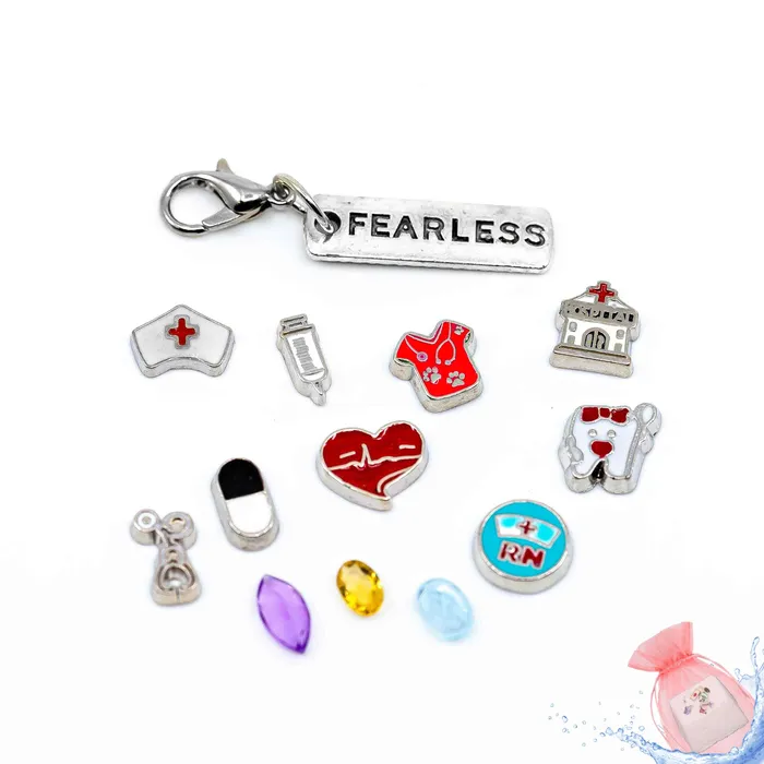BATH0004NURSE Charm Necklaces Charm Drop Nurse Hospital Paramedics EMT