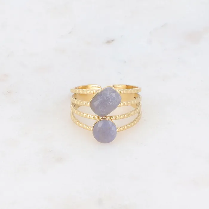 Bohm Paris Lolita Ring Aventurin Blau Bohm Paris Rings