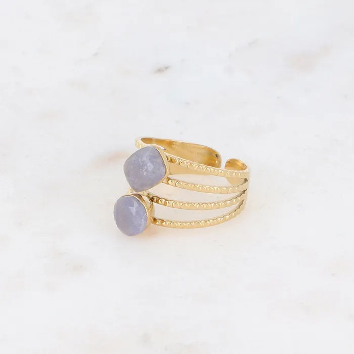 Bohm Paris Lolita Ring Aventurin Blau Bohm Paris Rings
