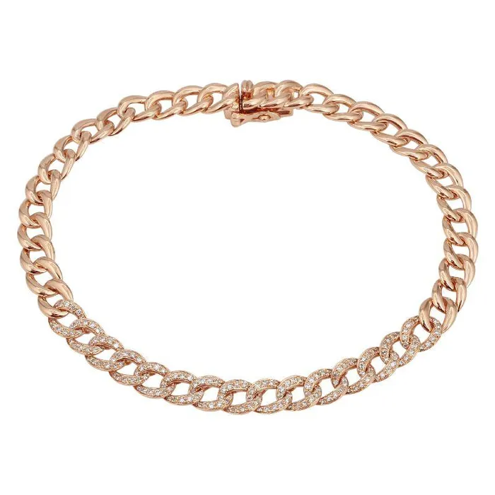 Bracelets Alev Small Diamond Cuban Chain Bracelet