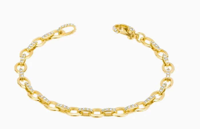 Bracelets Carbon Hyde Oval Link Bracelet