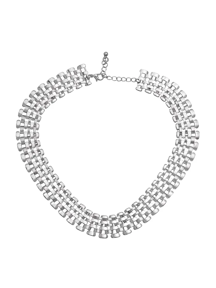 Bracelets Silver Choker Necklace Chunky Geometric Design Adjustable Length Fashion Accessory for Women Yellow Chimes Bracelets Silver Choker Necklace Chunky Geometric Design Adjustable Length Fashion Accessory for Women Yellow Chimes