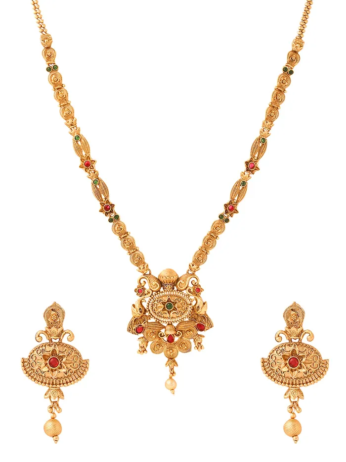 Bracelets Traditional Long Jewellery Set Golden Necklace for Women Elegant Design 31cm Gold Yellow Chimes Bracelets Traditional Long Jewellery Set Golden Necklace for Women Elegant Design 31cm Gold Yellow Chimes