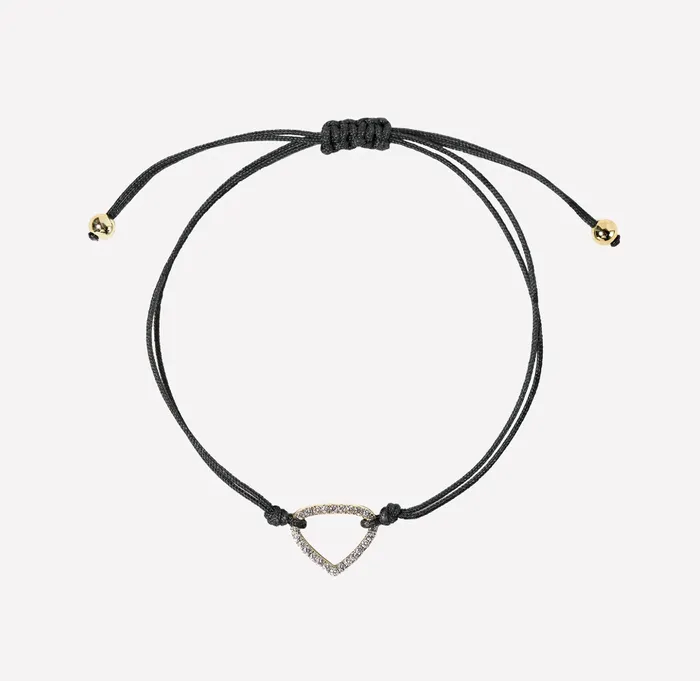 Bracelets Trina Black Cord Bracelet Marina B