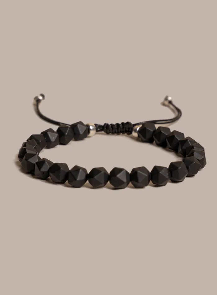 Bracelets WE ARE ALL SMITH Mens Jewelry Clothing Matte Black Onyx and Sterling Silver Mens Bead Bracelet Bracelets WE ARE ALL SMITH Mens Jewelry Clothing Matte Black Onyx and Sterling Silver Mens Bead Bracelet