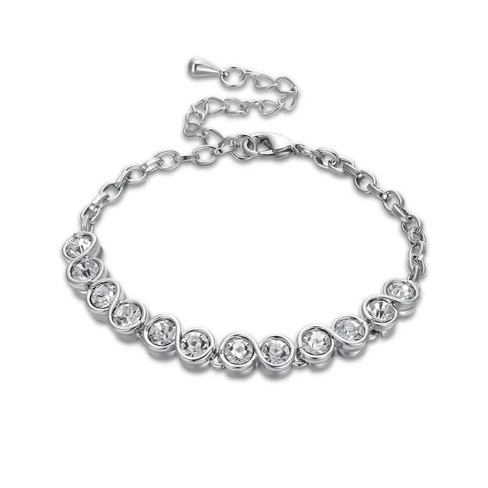 Bracelets Yellow Chimes Crystals Studded Silver Tennis Bracelet for Women and Girls Yellow Chimes Bracelets Yellow Chimes Crystals Studded Silver Tennis Bracelet for Women and Girls Yellow Chimes