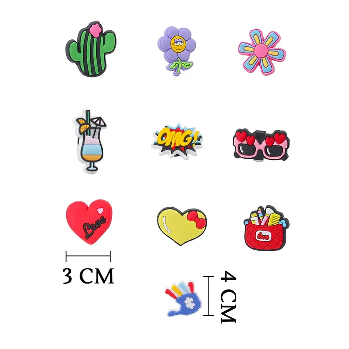 Bracelets Yellow Chimes Shoe Charms for Girls and Boys Shoe Accessories Cute Design Shoe Decoration Charms Shoe Charms for Clogs Unisex Pack of 10 pieces Shoe Charms Yellow Chimes