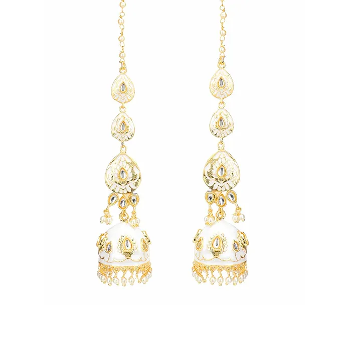 Bracelets Yellow Chimes Yellow Chimes Ethnic Gold Plated Kundan Studded White Meenakari Design Pearl Jhumka Earrings for Women and Girls Medium Model Number YCTJERMKRIJUMWH Bracelets Yellow Chimes Yellow Chimes Ethnic Gold Plated Kundan Studded White Meenakari Design Pearl Jhumka Earrings for Women and Girls Medium Model Number YCTJERMKRIJUMWH
