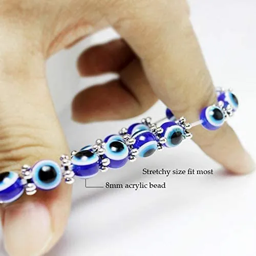 Bracelets Yellow Chimes Yellow Chimes Evil Eye Bracelet for Women Evil Eye Beads Studded Golden Kada Bracelet for Women and Girls