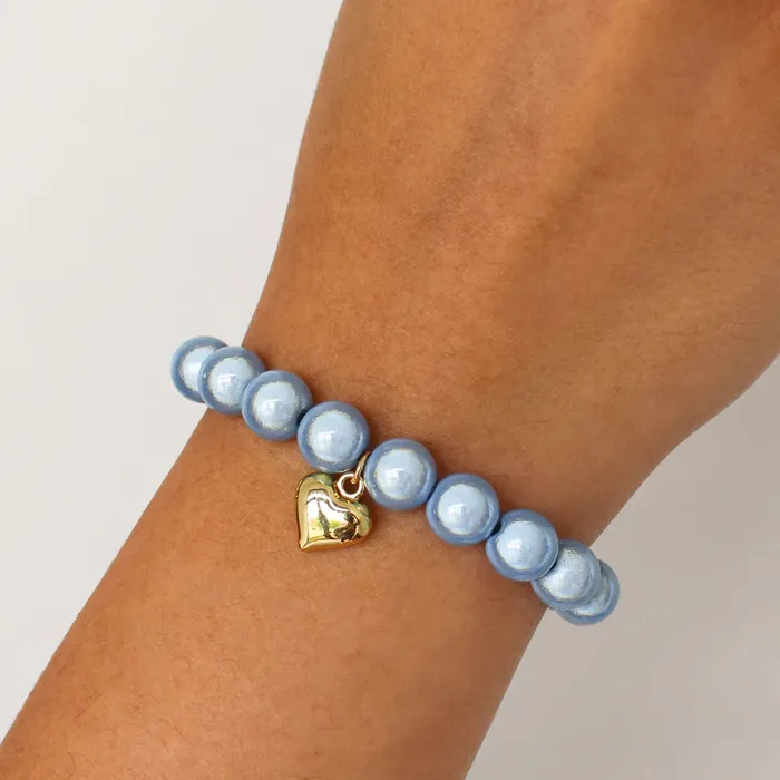 Candlewick Gift Shop Bracelets Miracle Bead Stretch Bracelet Blue
