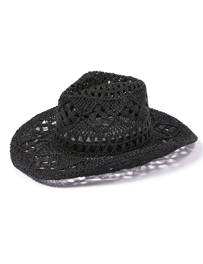 Candlewick Gift Shop Earrings Straw Cowboy Hat