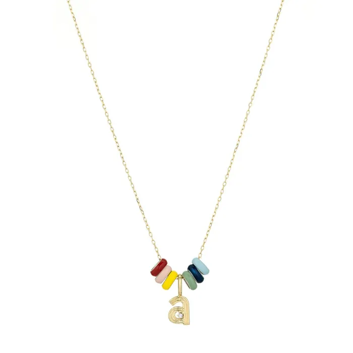 Carnival Necklace One Initial Adina Reyter Necklaces