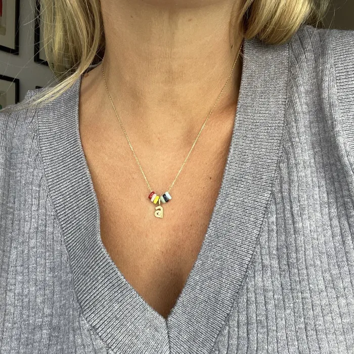 Carnival Necklace One Initial Adina Reyter Necklaces