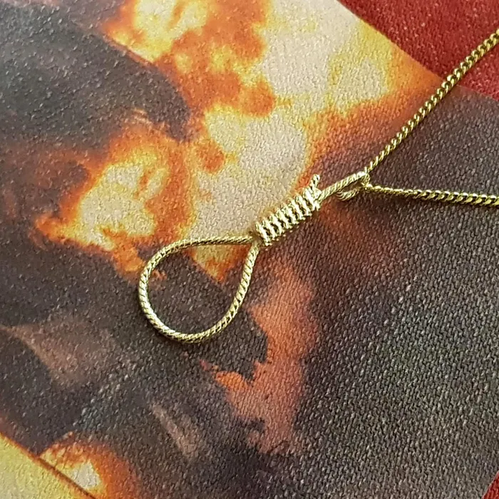 carre dor Necklaces 14k 18k gold noose necklace pendant 1 for women and men