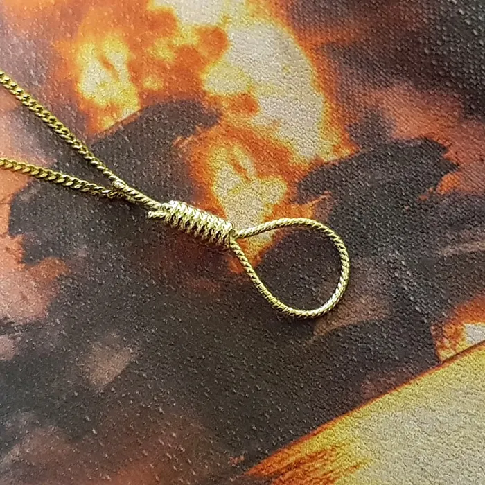 carre dor Necklaces 14k 18k gold noose necklace pendant 1 for women and men