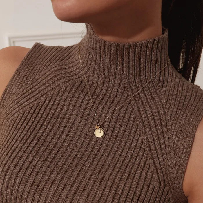 Charm Necklaces AURELIE GI GRACE Diamond Cross Charm