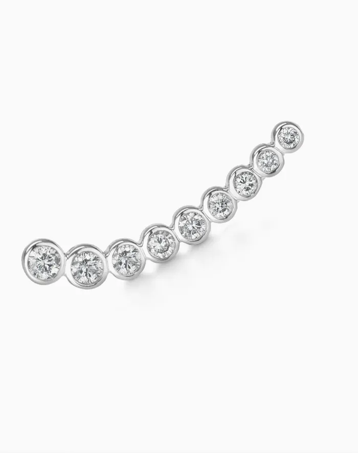 Cinderella Ear Climber Carbon Hyde Earrings