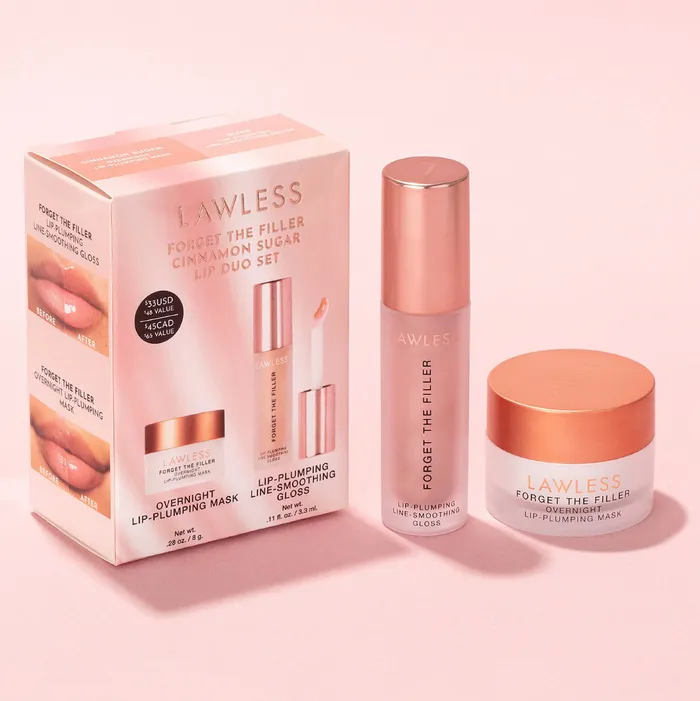 Cinnamon Sugar Lip Duo Set Lawless Earrings
