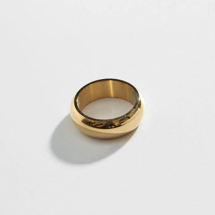 Classic Gold Band Biella Vintage Rings