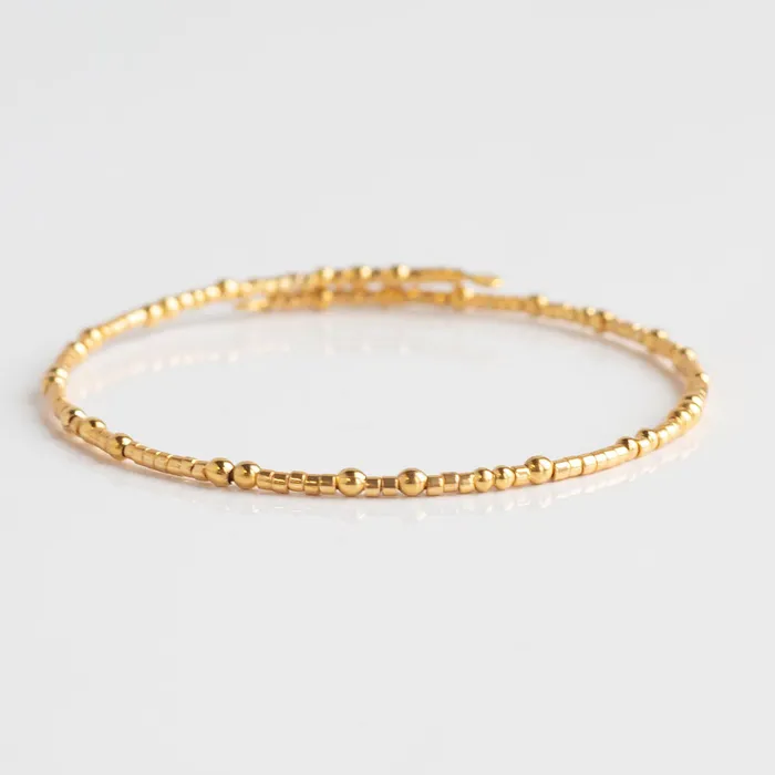Confetti Bangle Gold Lenny Eva Lenny Eva Bracelets