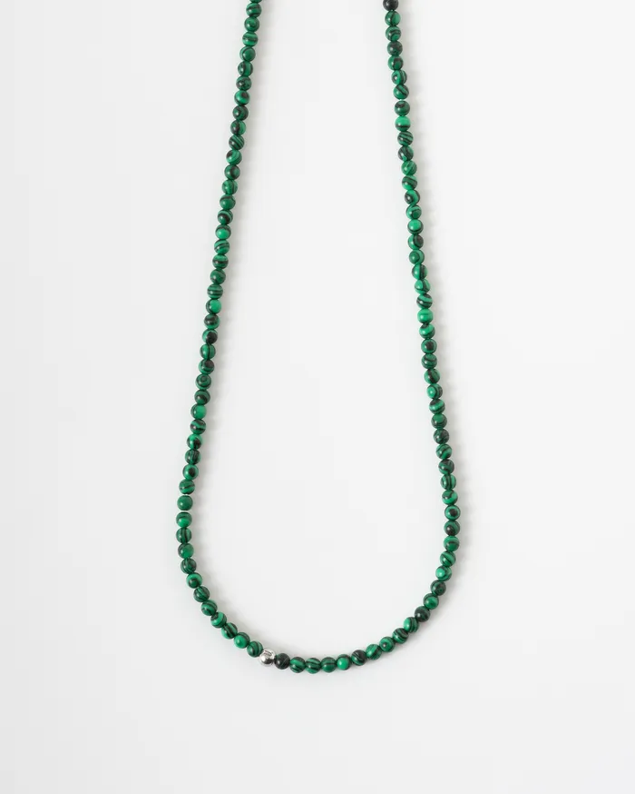 CUN Calla Petite Malachite Beaded Necklace Necklaces