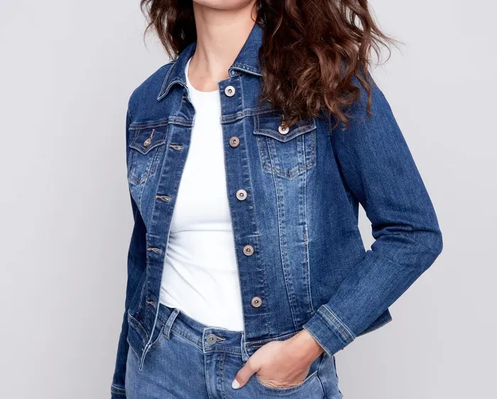 Demin Jean Jacket Vanilla Monkey Earrings
