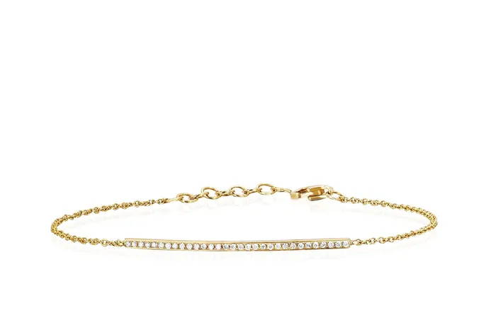 Diamond Bar Chain Bracelet ef collection Bracelets