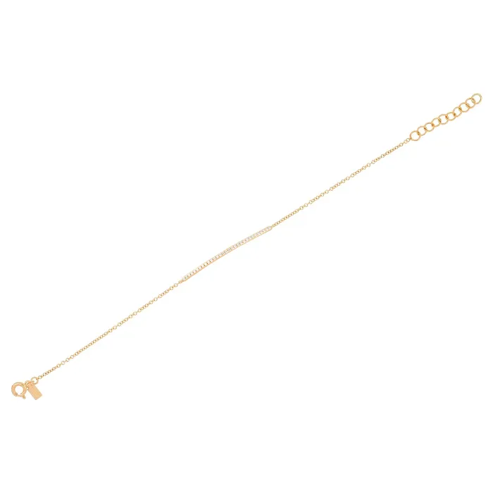 Diamond Bar Chain Bracelet ef collection Bracelets