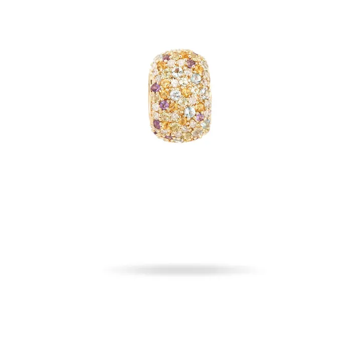 Diamond Gemstone Iridescent Big Bead Adina Reyter Earrings