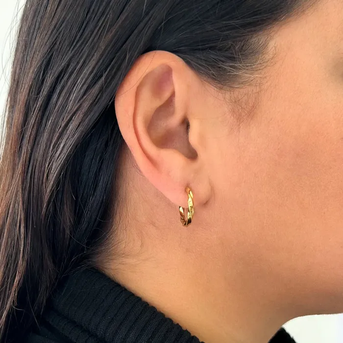 Earrings Candlewick Gift Shop Hoop Earrings Gold