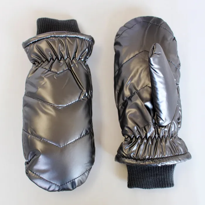 Earrings Candlewick Gift Shop Puffer Mittens Pewter