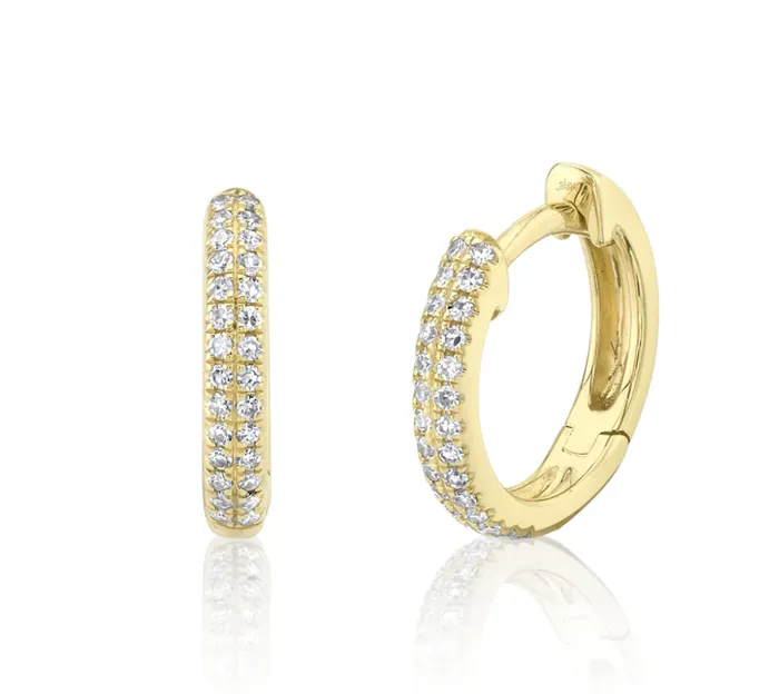 Earrings DIAMOND PAVE HUGGIE EARRING Millo