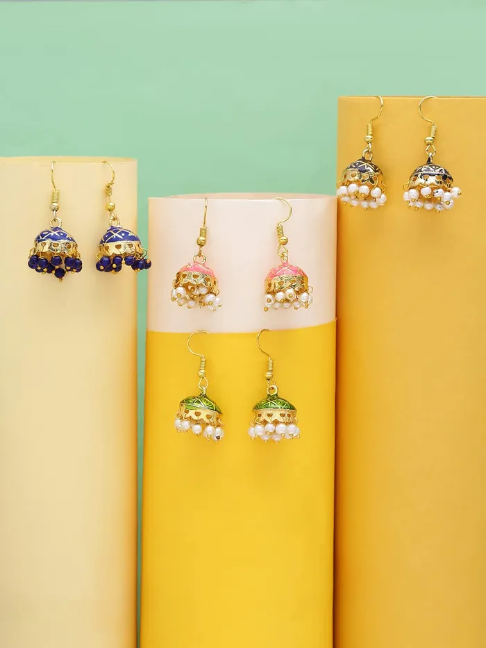 Earrings Kairangi Kairangi Earrings for Women and Girls Traditional Multicolor Meenakari Jhumka Earring Gold Plated Dome Shape Jhumki Combo Earrings Birthday Gift for girls and women Anniversary Gift for Wife Earrings Kairangi Kairangi Earrings for Women and Girls Traditional Multicolor Meenakari Jhumka Earring Gold Plated Dome Shape Jhumki Combo Earrings Birthday Gift for girls and women Anniversary Gift for Wife