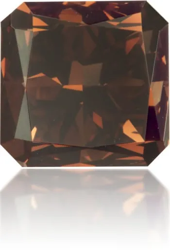 Earrings Langerman Diamonds Natural Brown Diamond Square 217 ct Polished