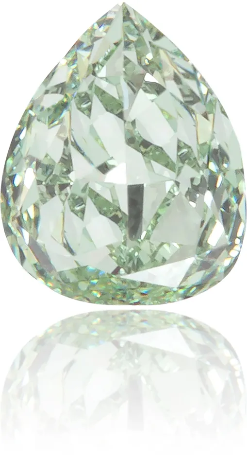 Earrings Langerman Diamonds Natural Green Diamond Pear Shape 032 ct Polished